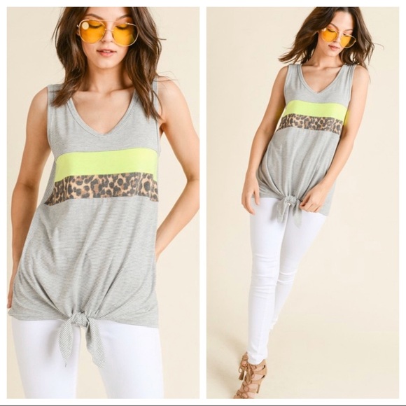 🛍NEW! Self Tie Tank Top! - Picture 1 of 7